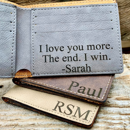 Billetera personalizada - Grabado Laser