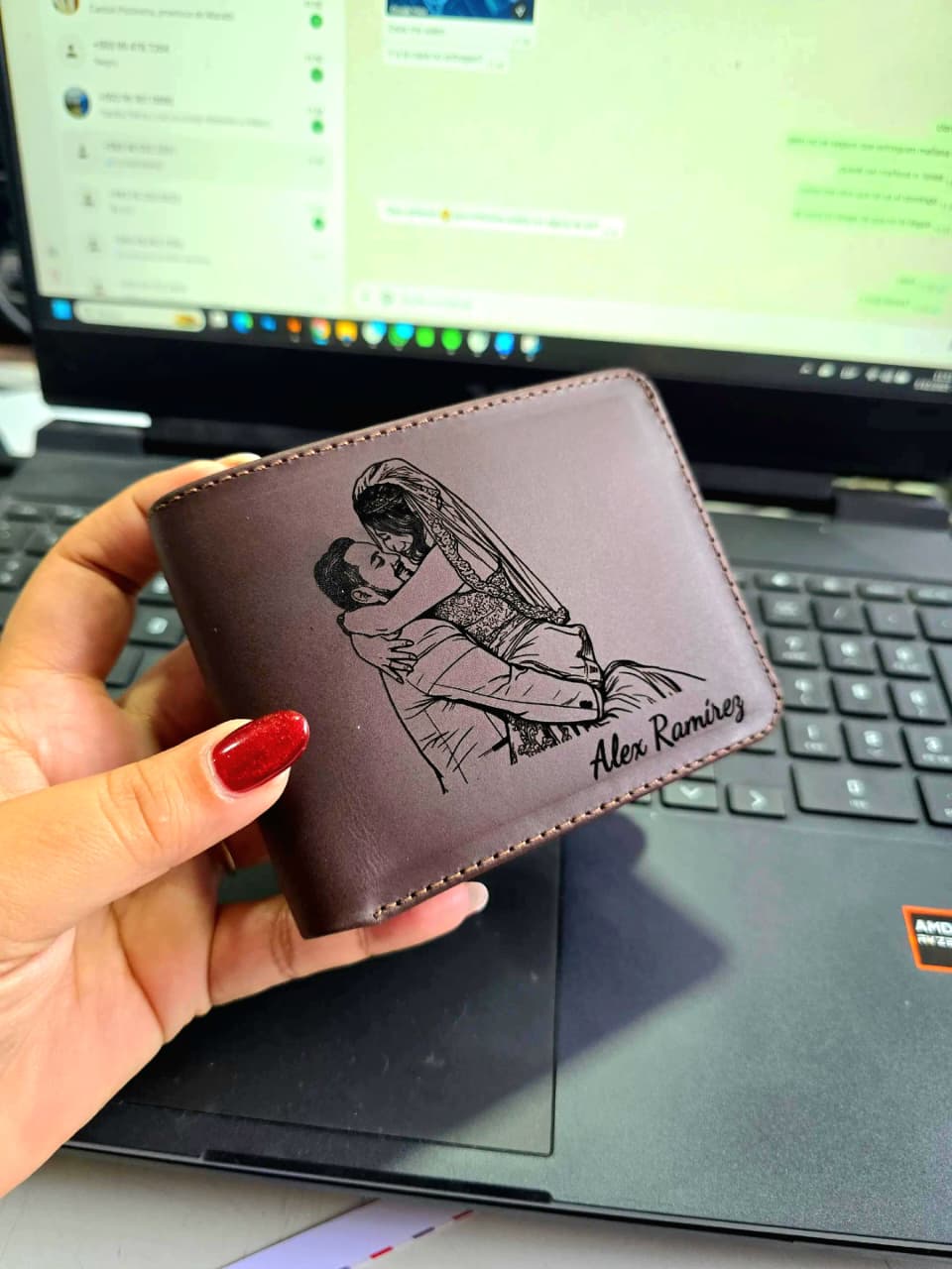 Billetera personalizada - Grabado Laser