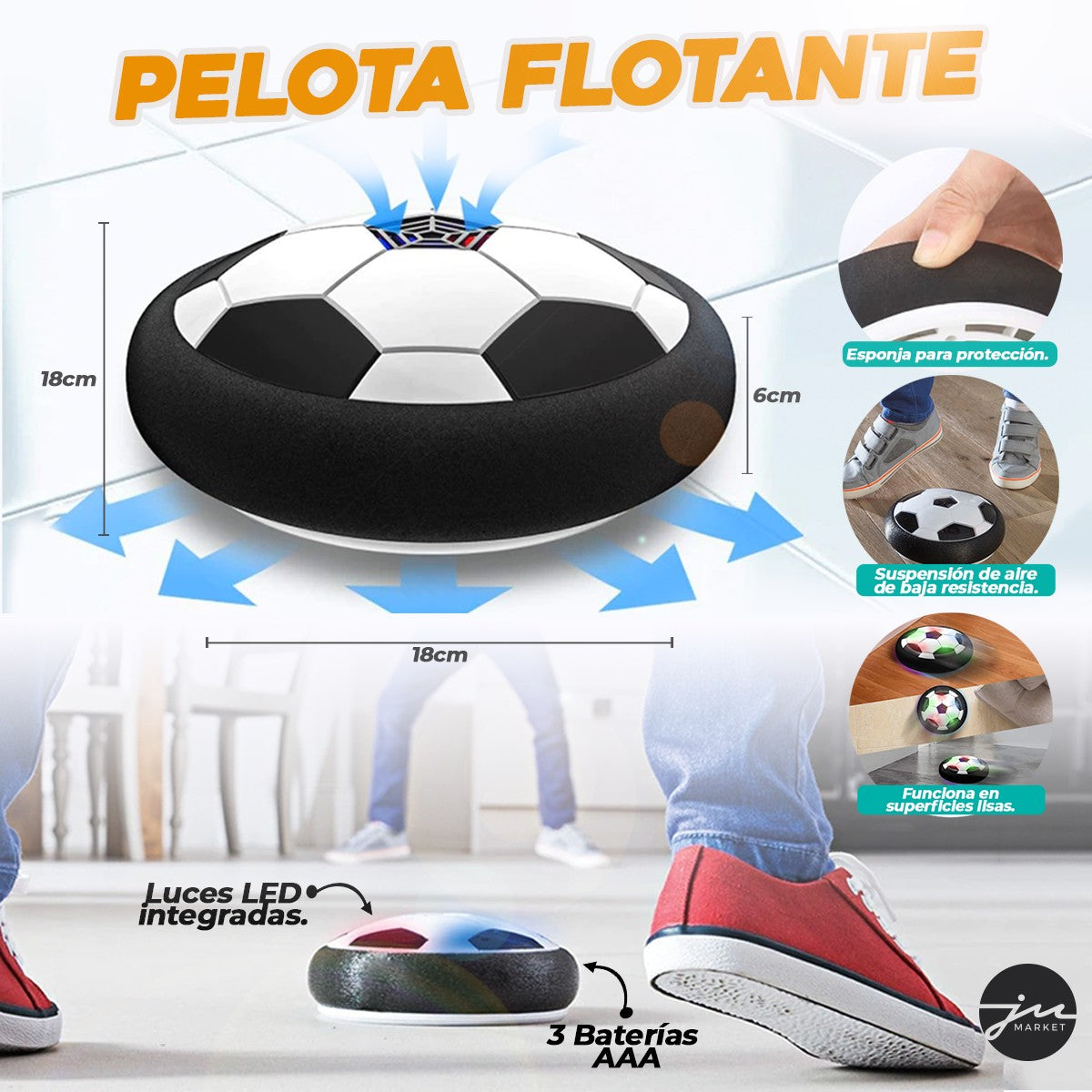 PELOTA FLOTANTE DE FÚTBOL- ENVIO GRATIS