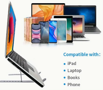 🖥️SOPORTE PLEGABLE  PARA LAPTOP/TABLET DE ALUMINIO 🖥️- ENVIO GRATIS