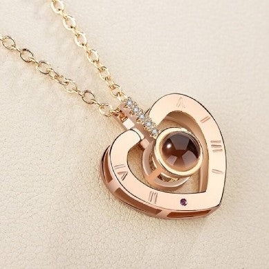 1 PACK LIBRITO 3D + COLLAR CORAZÓN PROYECTA TE AMO EN 100 IDIOMAS ❤️ -  ENVIO GRATIS