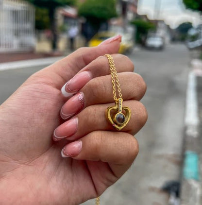 1 PACK LIBRITO 3D + COLLAR CORAZÓN PROYECTA TE AMO EN 100 IDIOMAS ❤️ -  ENVIO GRATIS