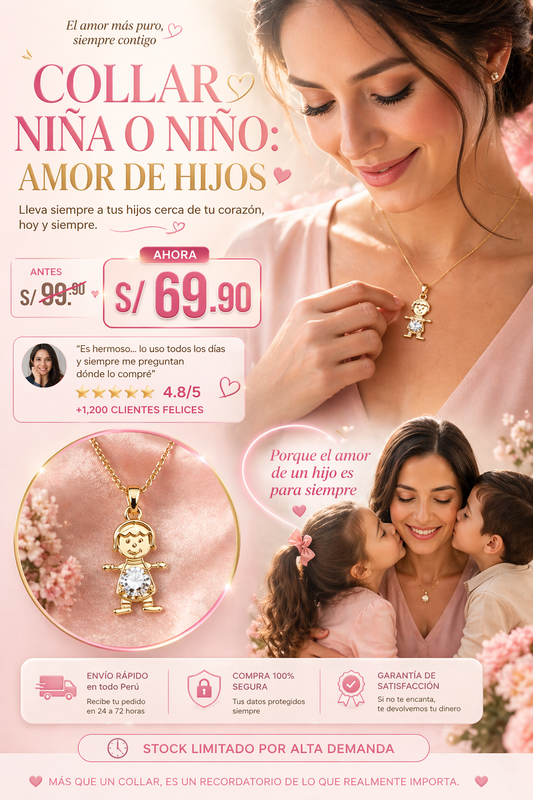 COLLAR NIÑA O NIÑO: AMOR DE HIJOS