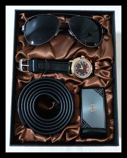 ESTUCHE DE LUJO PARA HOMBRE : LENTES, RELOJ Y CORREA - SEGUNDA COMPRA