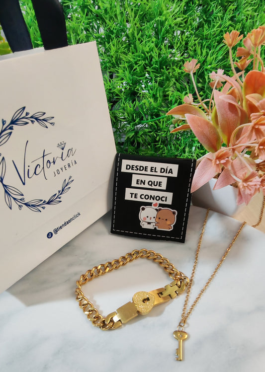 (A) LIBRITO DUDU + COLLAR LLAVE Y PULSERA CON CANDADO❤️ - ENVIO GRATIS