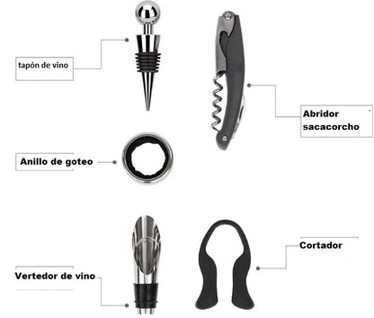 SET DE ACCESORIO PARA VINO DE 5 PIEZAS - SEGUNDA COMPRA