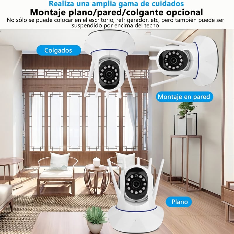 Cámara De Vigilancia Inalámbrica De 355 Grados WiFi Red Remota Hogar - ENVIO GRATIS