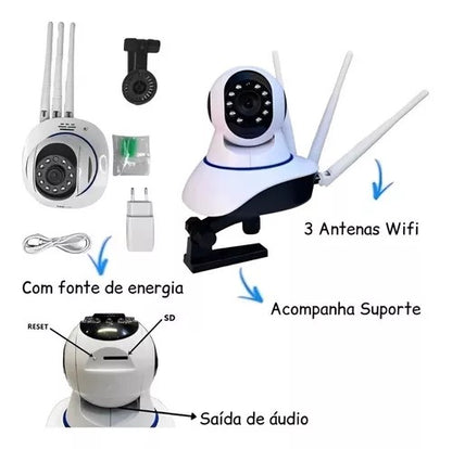 Cámara De Vigilancia Inalámbrica De 355 Grados WiFi Red Remota Hogar - ENVIO GRATIS