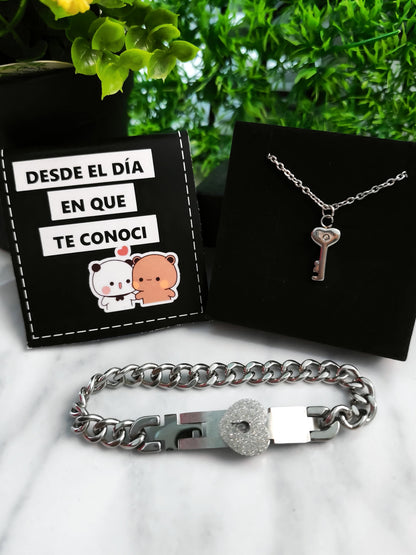 (A) LIBRITO DUDU + COLLAR LLAVE Y PULSERA CON CANDADO❤️ - ENVIO GRATIS