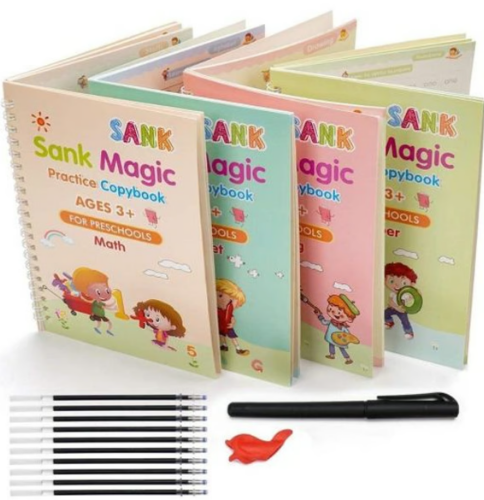 (A)SET DEL CUADERNO MAGICO  (DIBUJO, NUMEROS, ALFABETO, MATEMATICAS) - ENVIO GRATIS