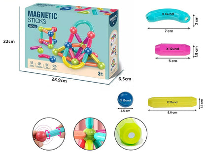 Juego Didáctico de Bloques Magnético de 42 Piezas - ENVIO GRATIS