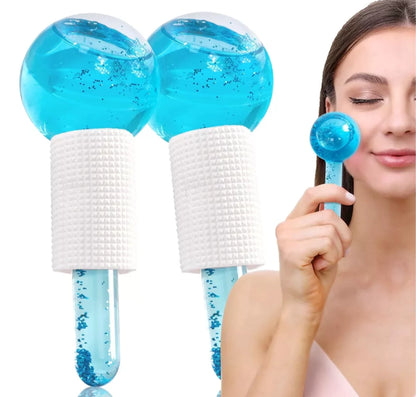 2 Rodillos Masajeador Facial Esferas Frías - ENVIO GRATIS